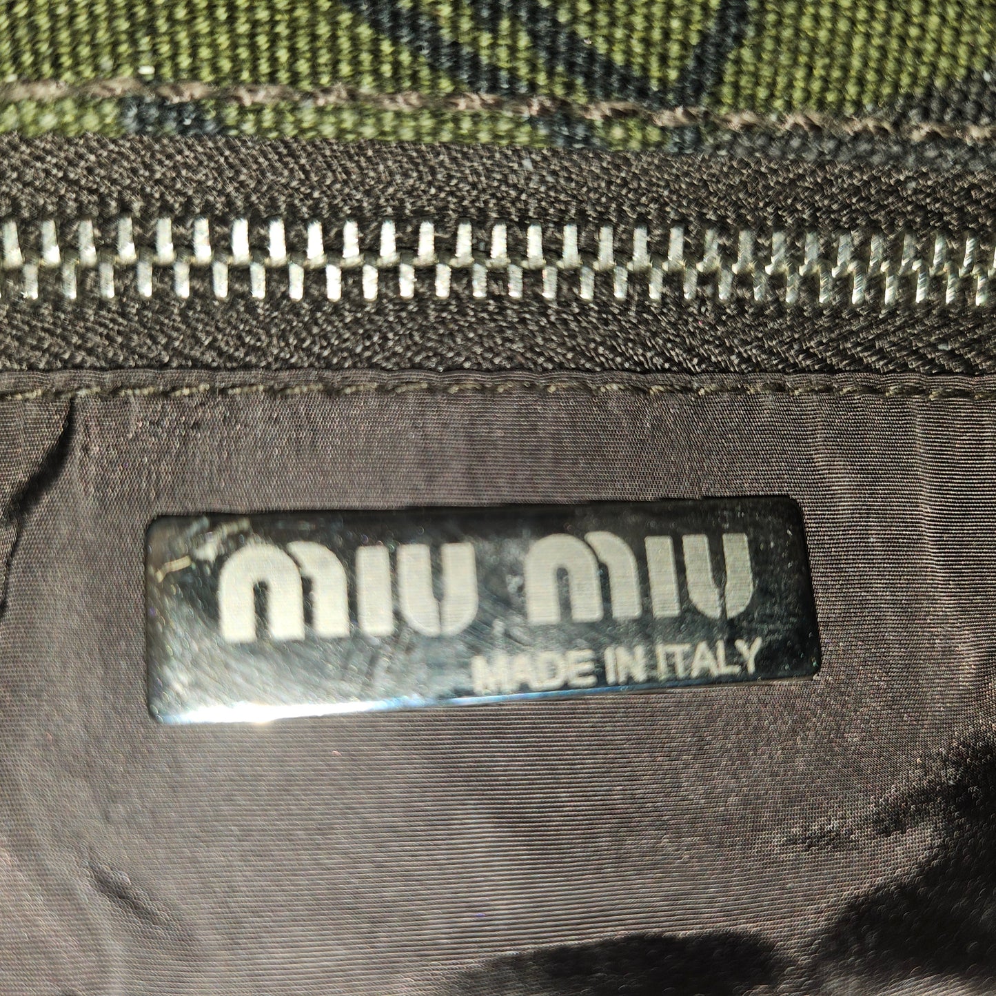 Miu Miu floral print canvas & suede two-way XL bag