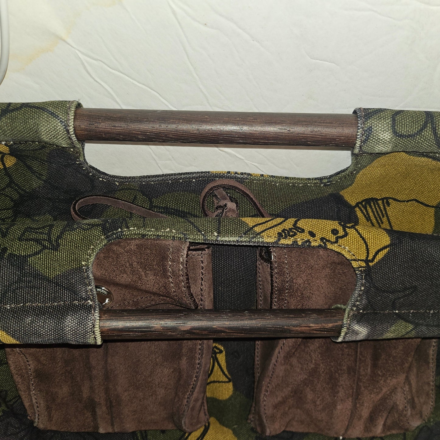 Miu Miu floral print canvas & suede two-way XL bag