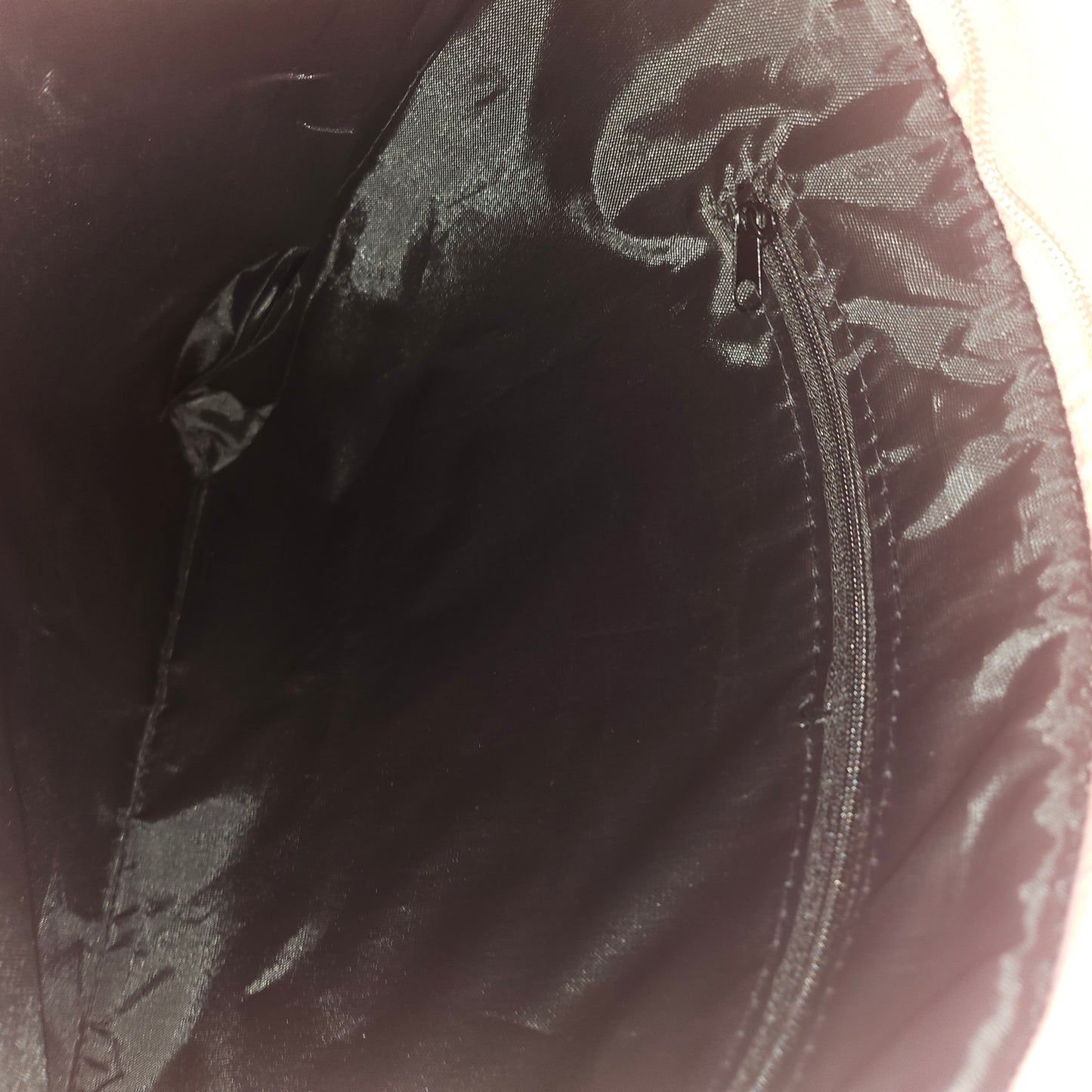 YSL NEW old stock, pink canvas & leather tote with chrome hardware & YSL logo in gold patent leather