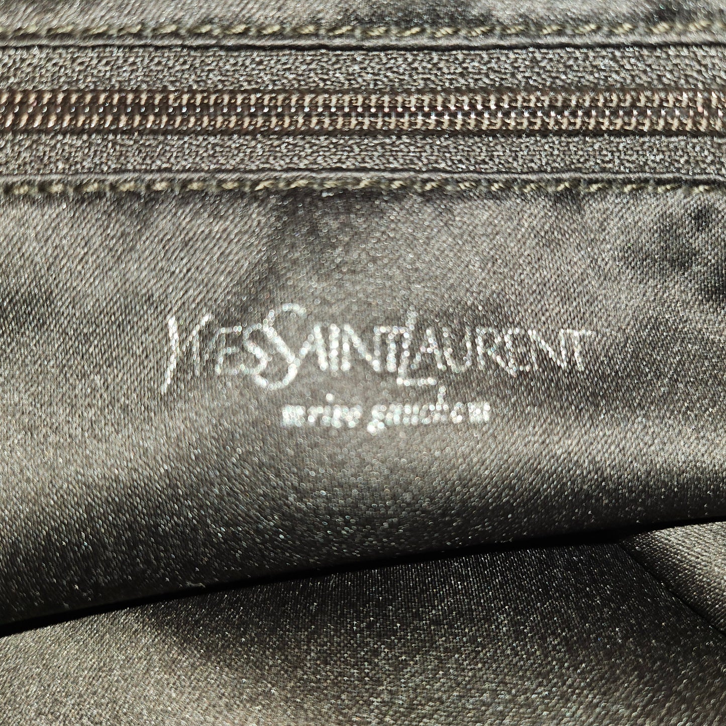 YSL Iconic Pink & White Polka Dot Print Canvas & Leather Tote