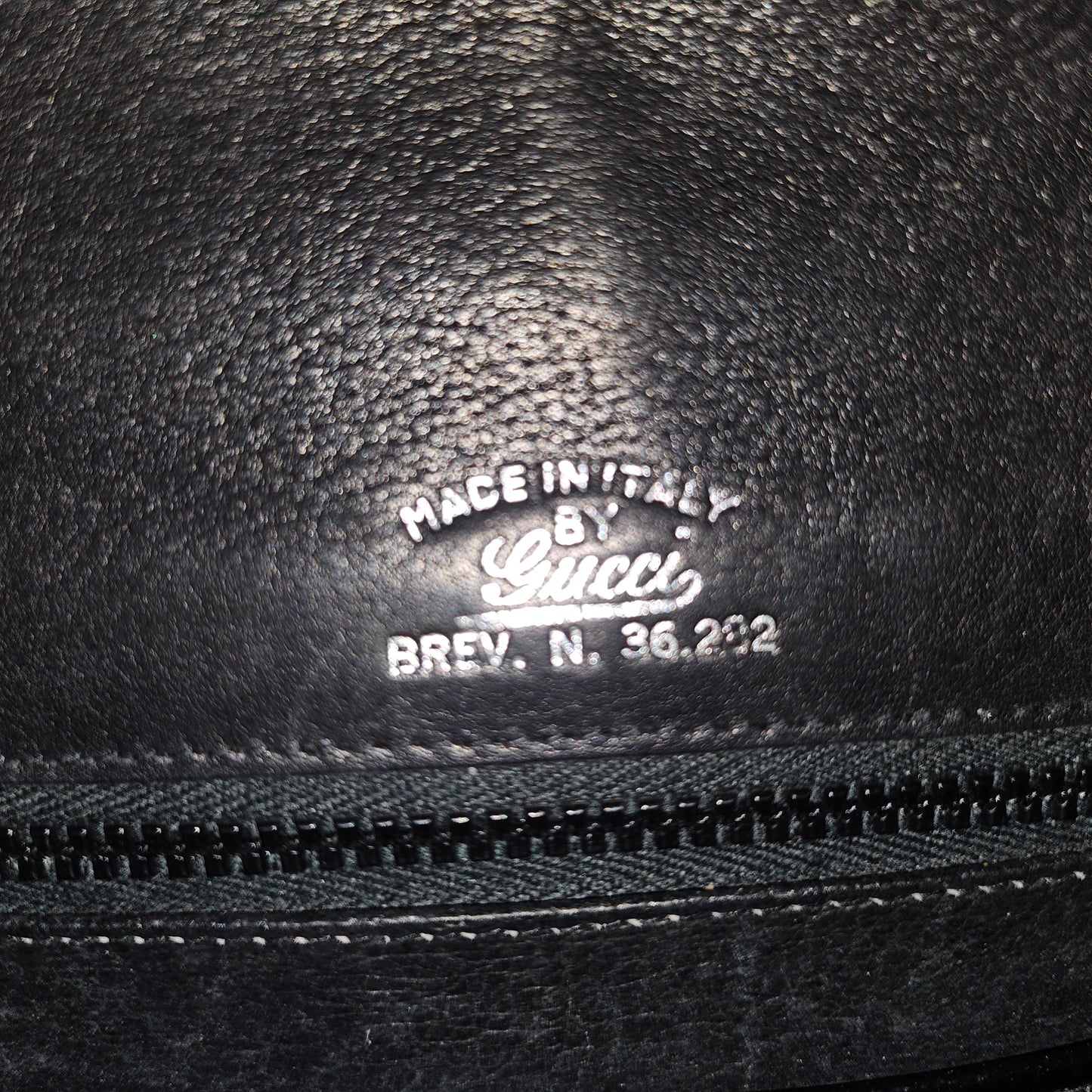 G. Gucci very early black suede boxy shoulder bag w sterling & enamel accents