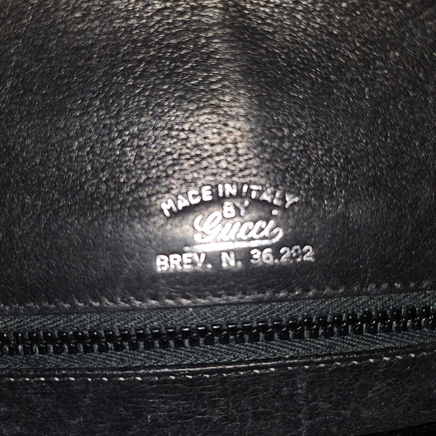 G. Gucci very early black suede boxy shoulder bag w sterling & enamel accents