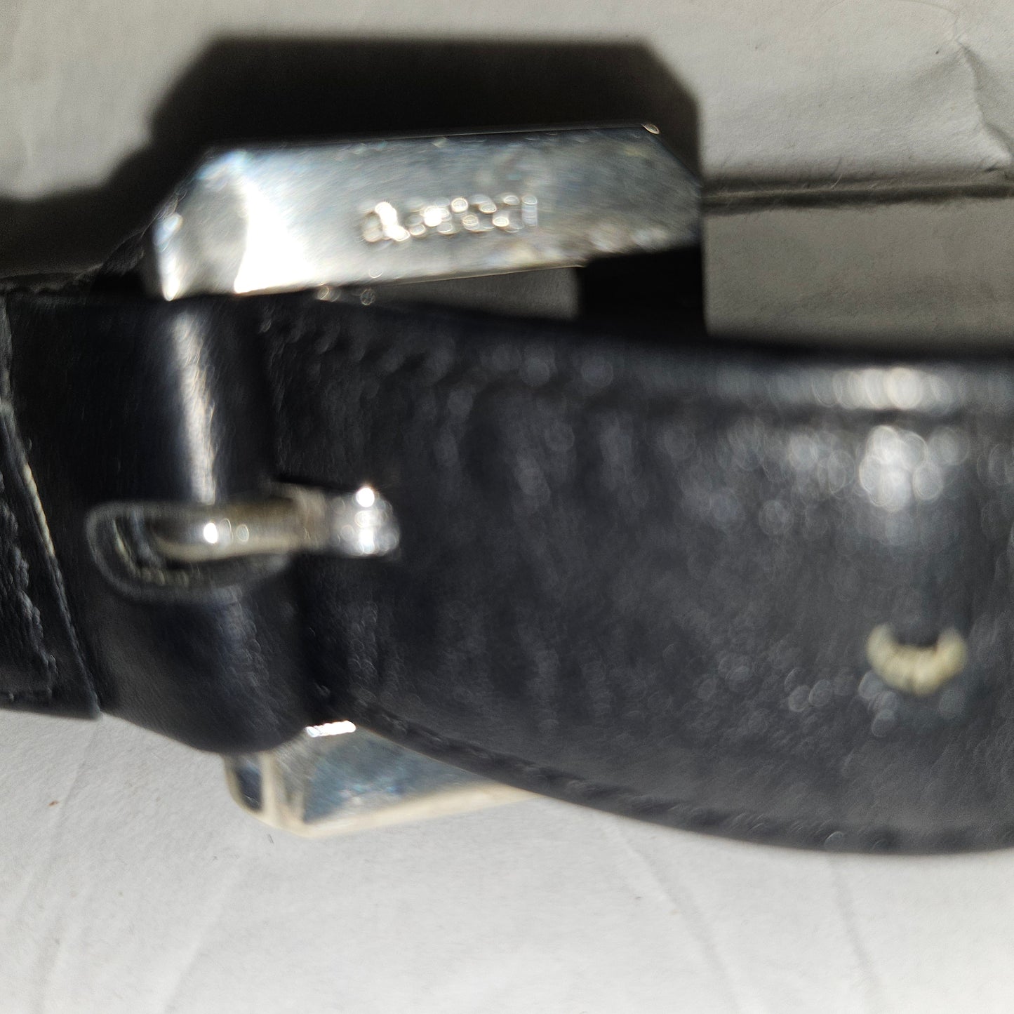 G. Gucci very early black suede boxy shoulder bag w sterling & enamel accents