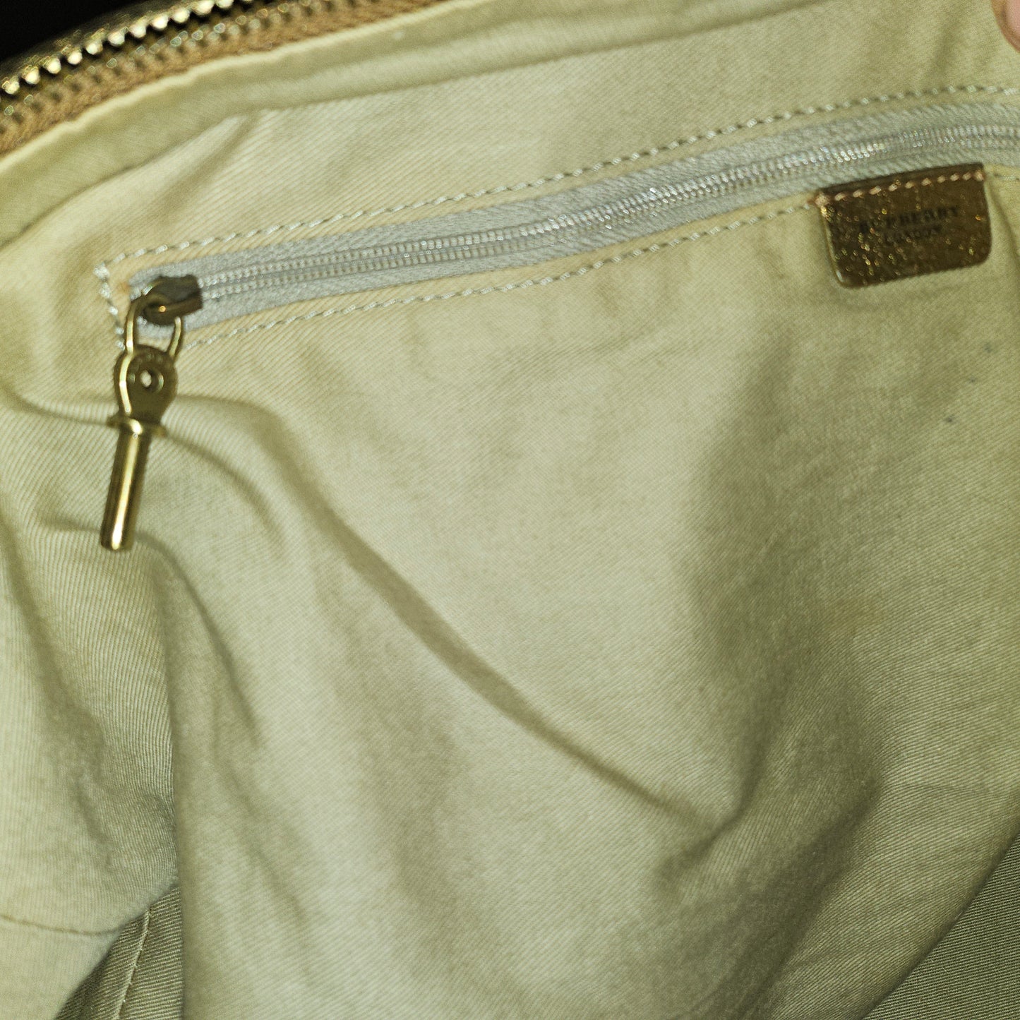 Burberry raffia & metallic leather XL two- way satchel