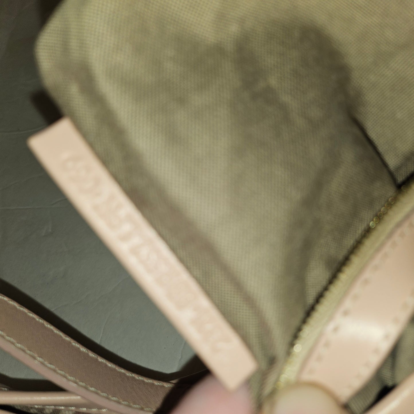 Fendi pink leather & ivory Zucchino  print on purplish mauve canvas LE hobo