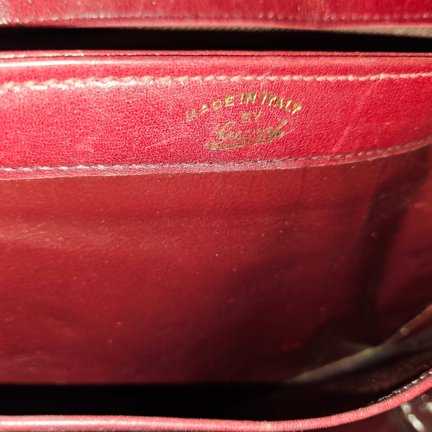 Gucci Jackie 1961 mod red leather boxy cross body or shoulder bag