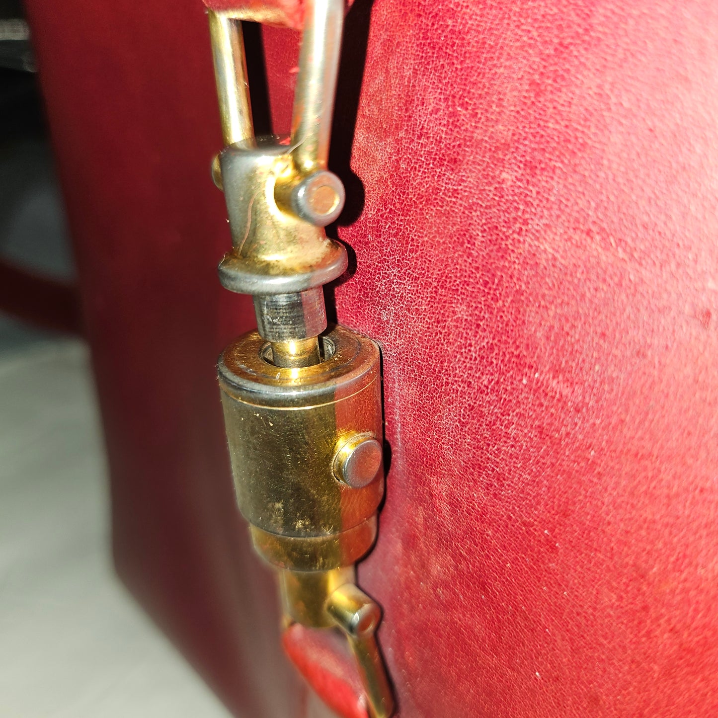 Gucci Jackie 1961 mod red leather boxy cross body or shoulder bag