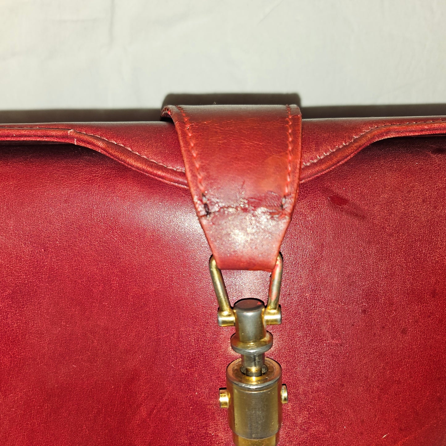 Gucci Jackie 1961 mod red leather boxy cross body or shoulder bag