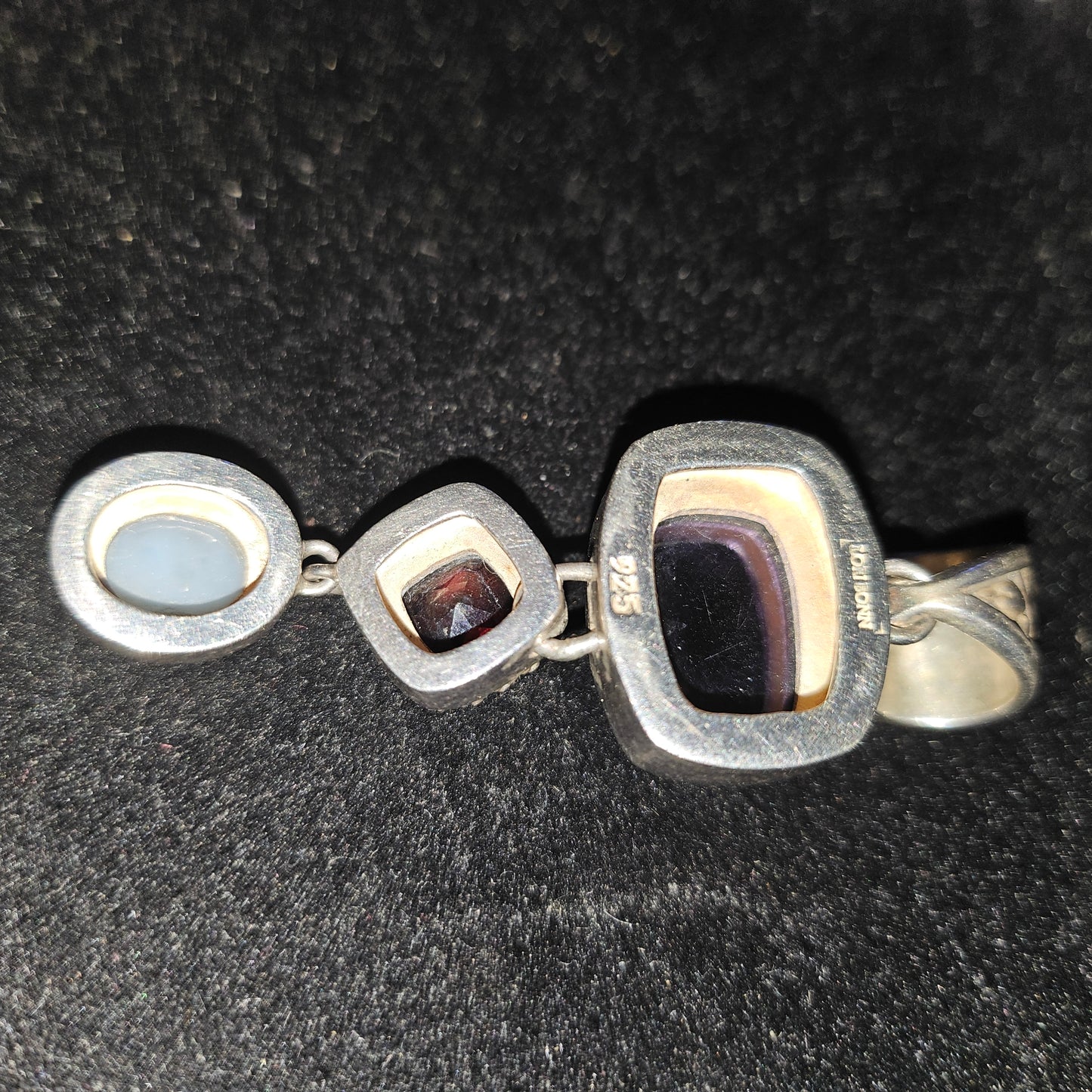 Lori Bonn retired vintage opal citrine & garnet pendant