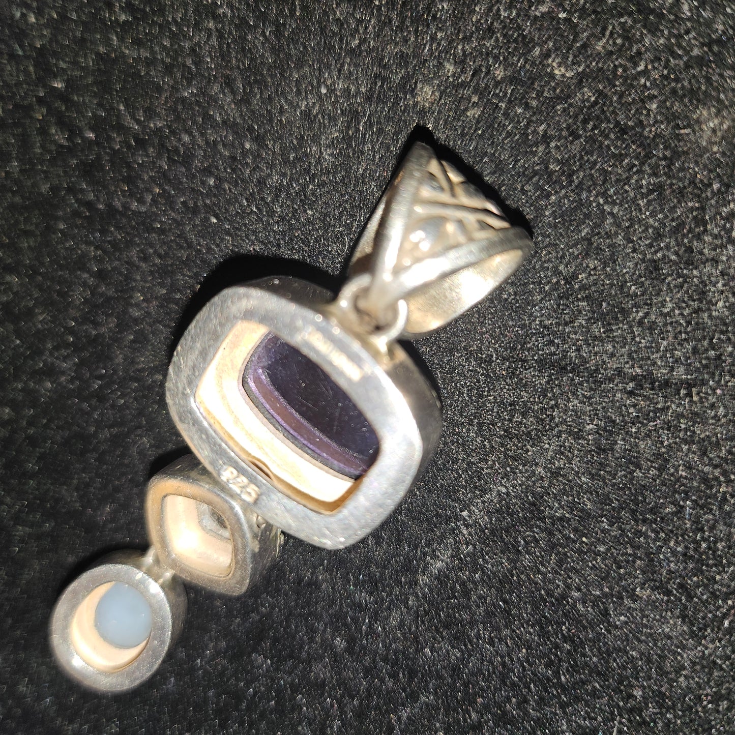 Lori Bonn retired vintage opal citrine & garnet pendant