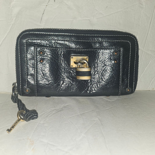 Chloe black leather Paddington continental wallet