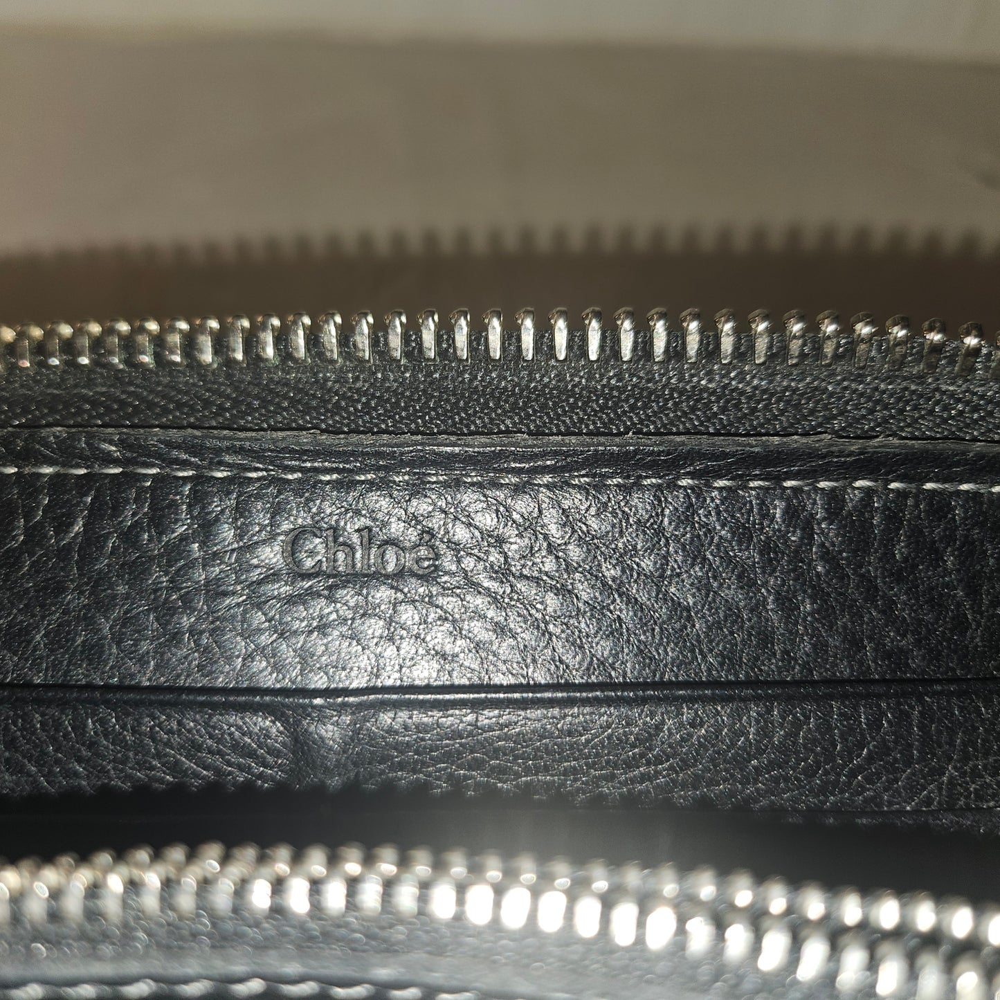Chloe black leather Paddington continental wallet