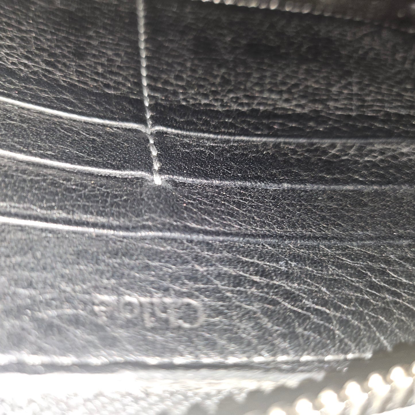 Chloe black leather Paddington continental wallet