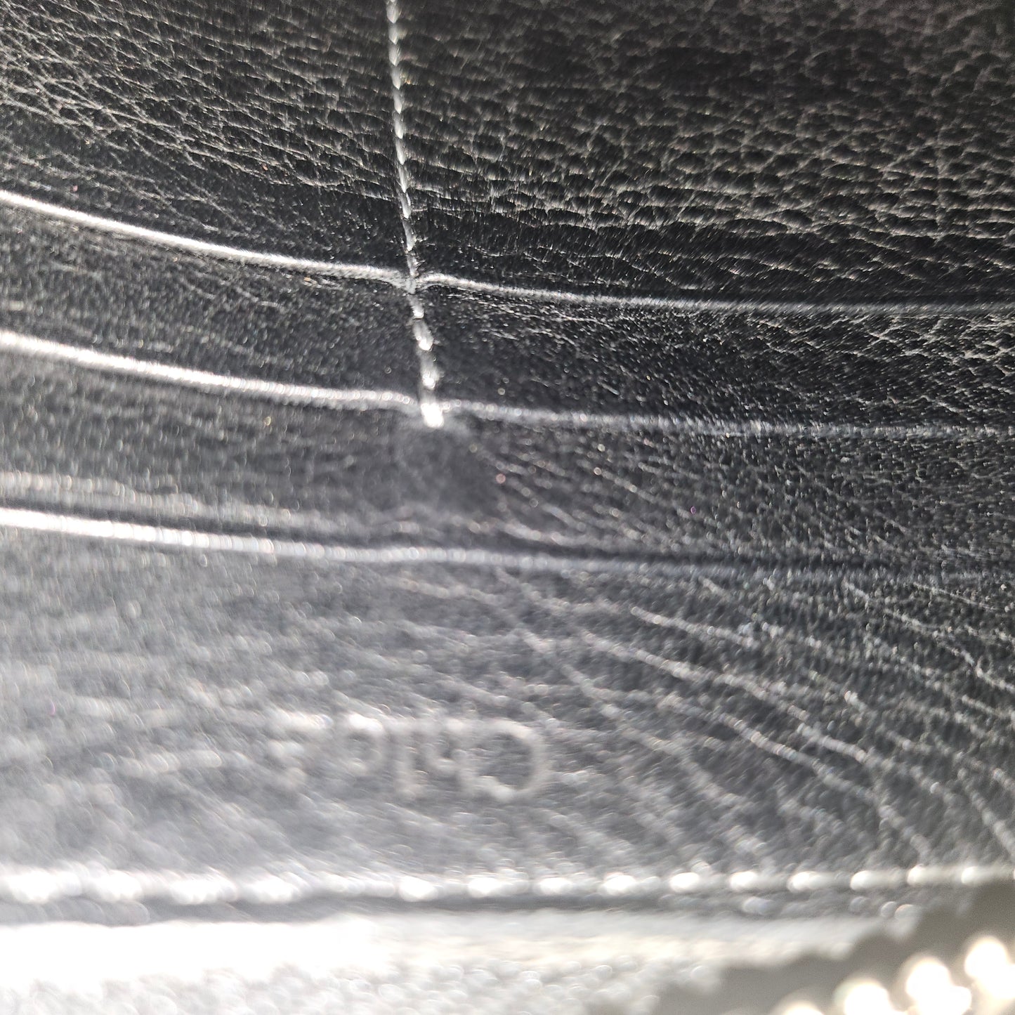 Chloe black leather Paddington continental wallet