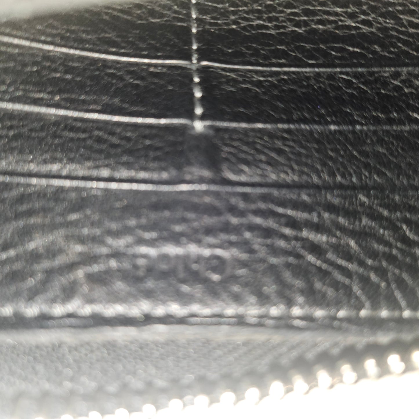 Chloe black leather Paddington continental wallet