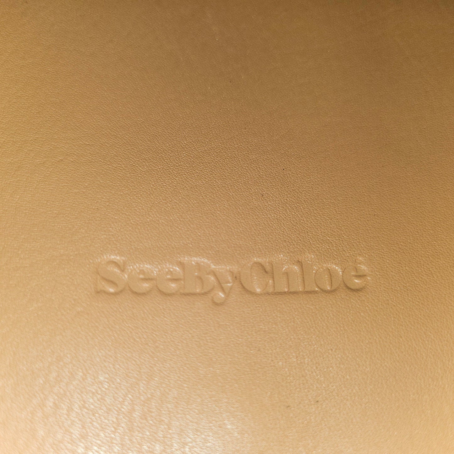 See By Chloe peach quilted leather & brown suede shoulder bag