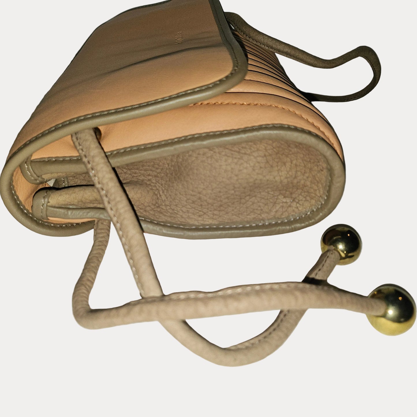 See By Chloe peach quilted leather & brown suede shoulder bag