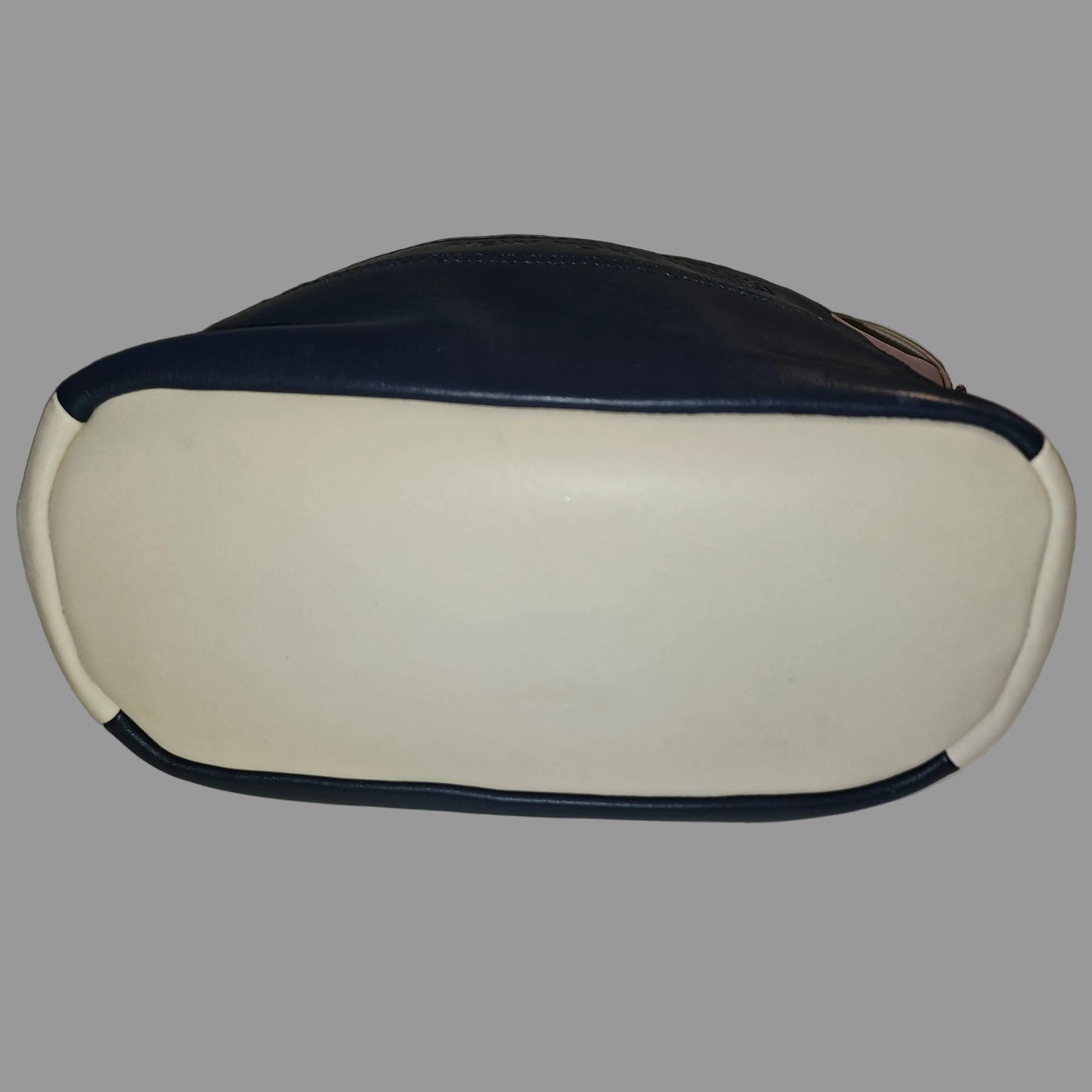 Coach navy & white XL two-way hobo with embossed logo