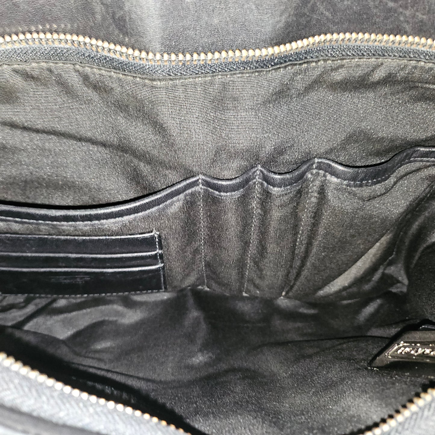 Coach black leather Bleecker Leather Commuter Laptop Briefcase