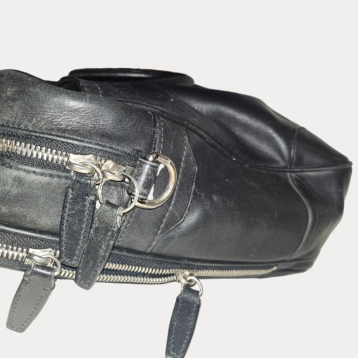 Coach black leather Bleecker Leather Commuter Laptop Briefcase