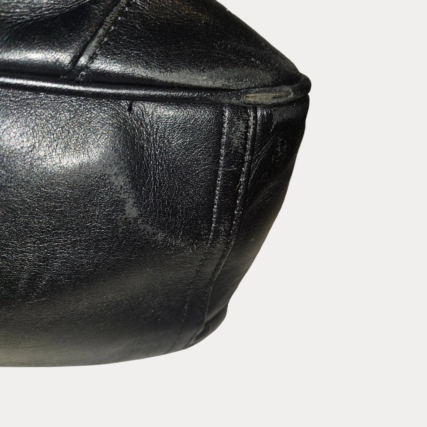 Coach black leather Bleecker Leather Commuter Laptop Briefcase