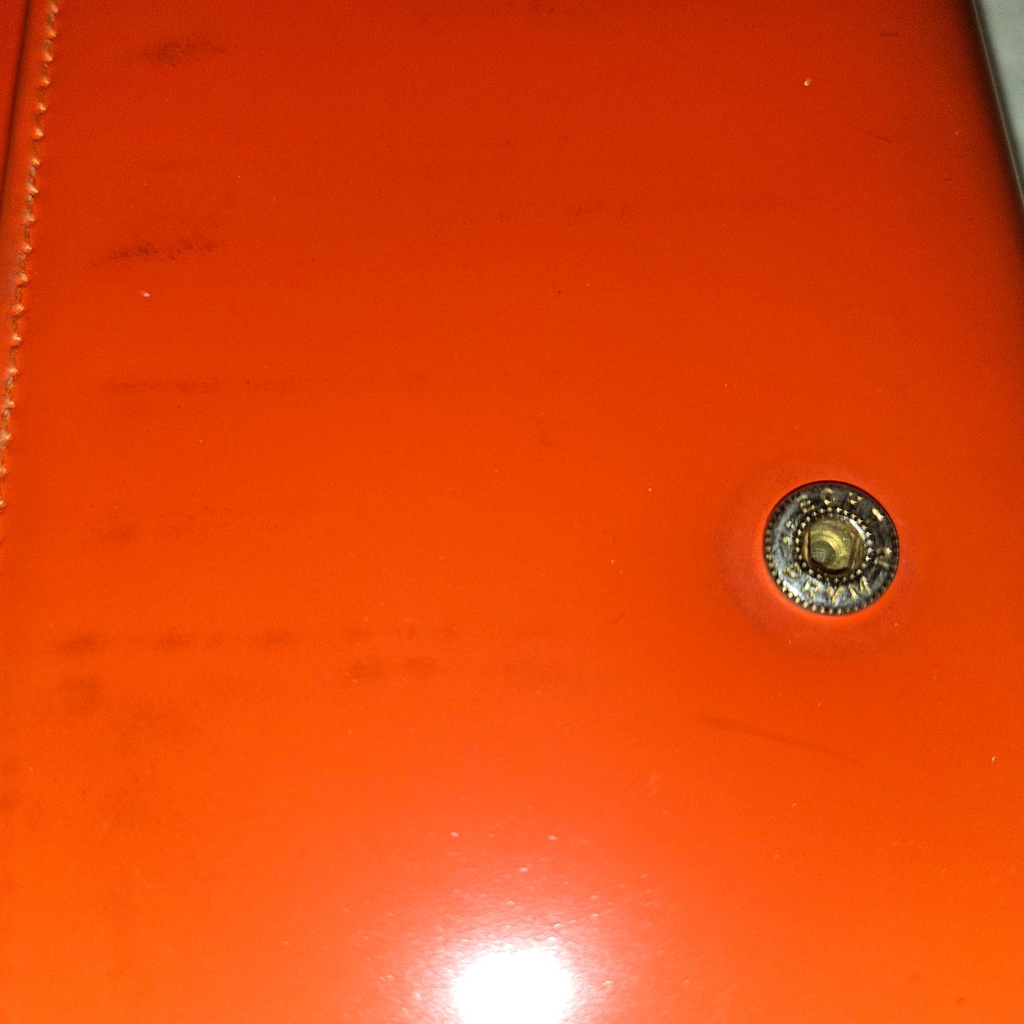 Gucci orange glossy leather XL size, wallet