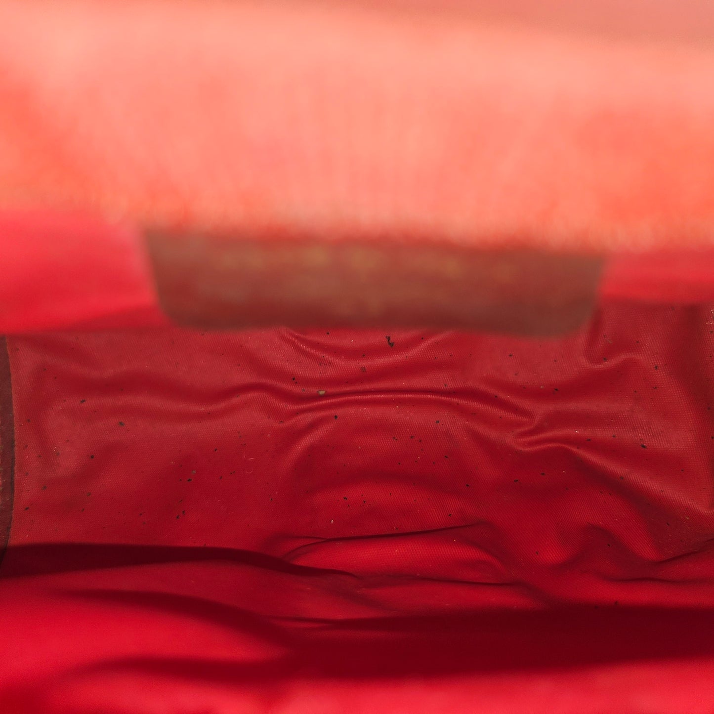 Gucci red Guccissima print & red leather clutch w Sherry stripe