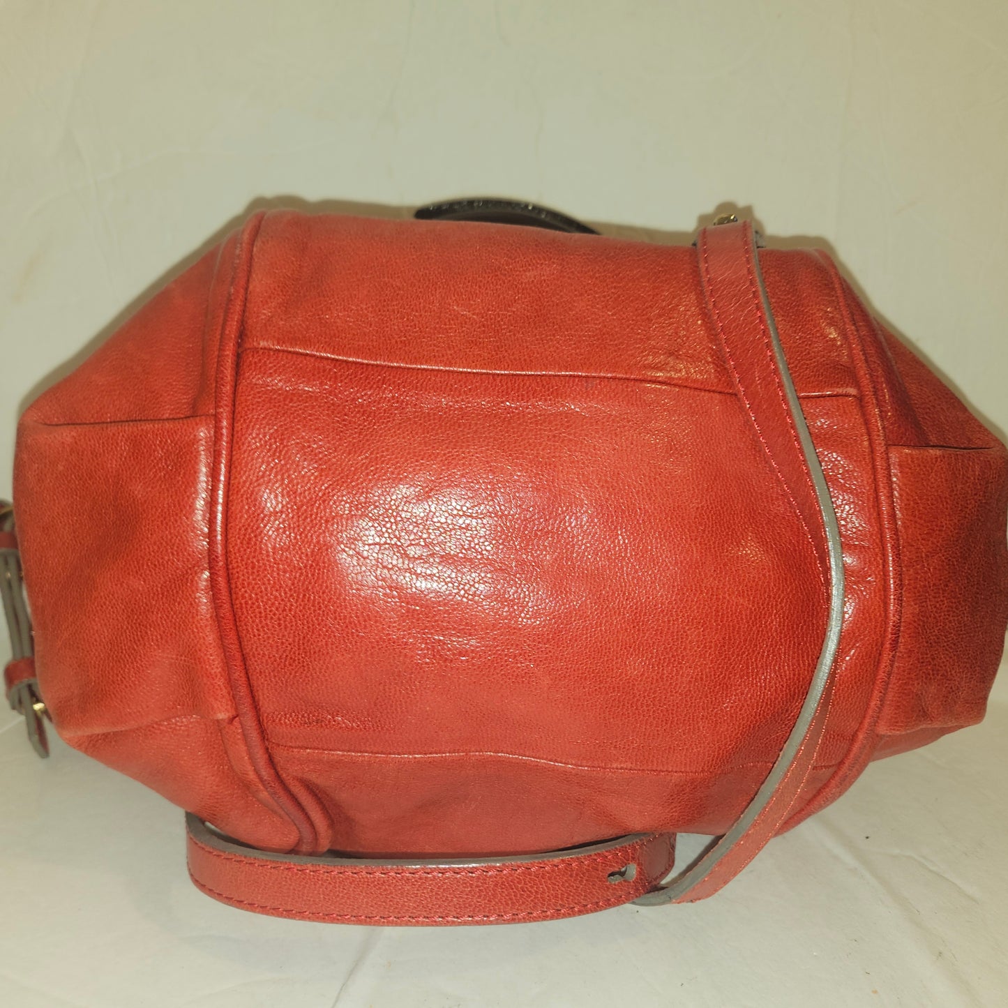 Chloe red leather Edith two-way purse