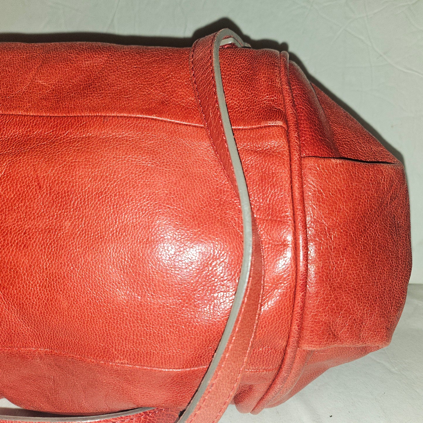 Chloe red leather Edith two-way purse