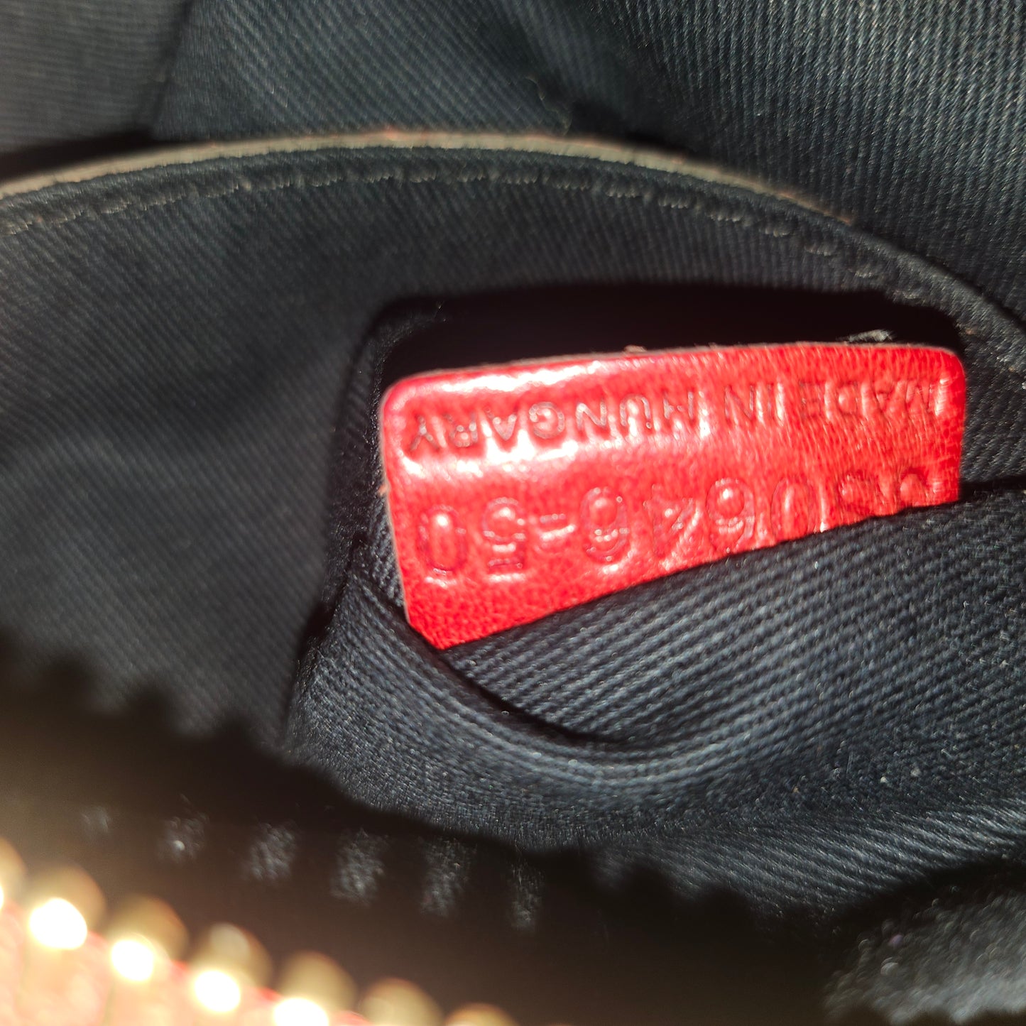 Chloe red leather Edith two-way purse