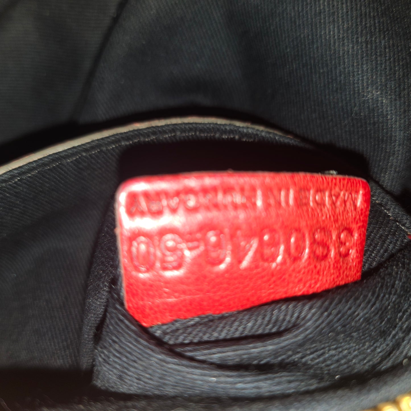 Chloe red leather Edith two-way purse