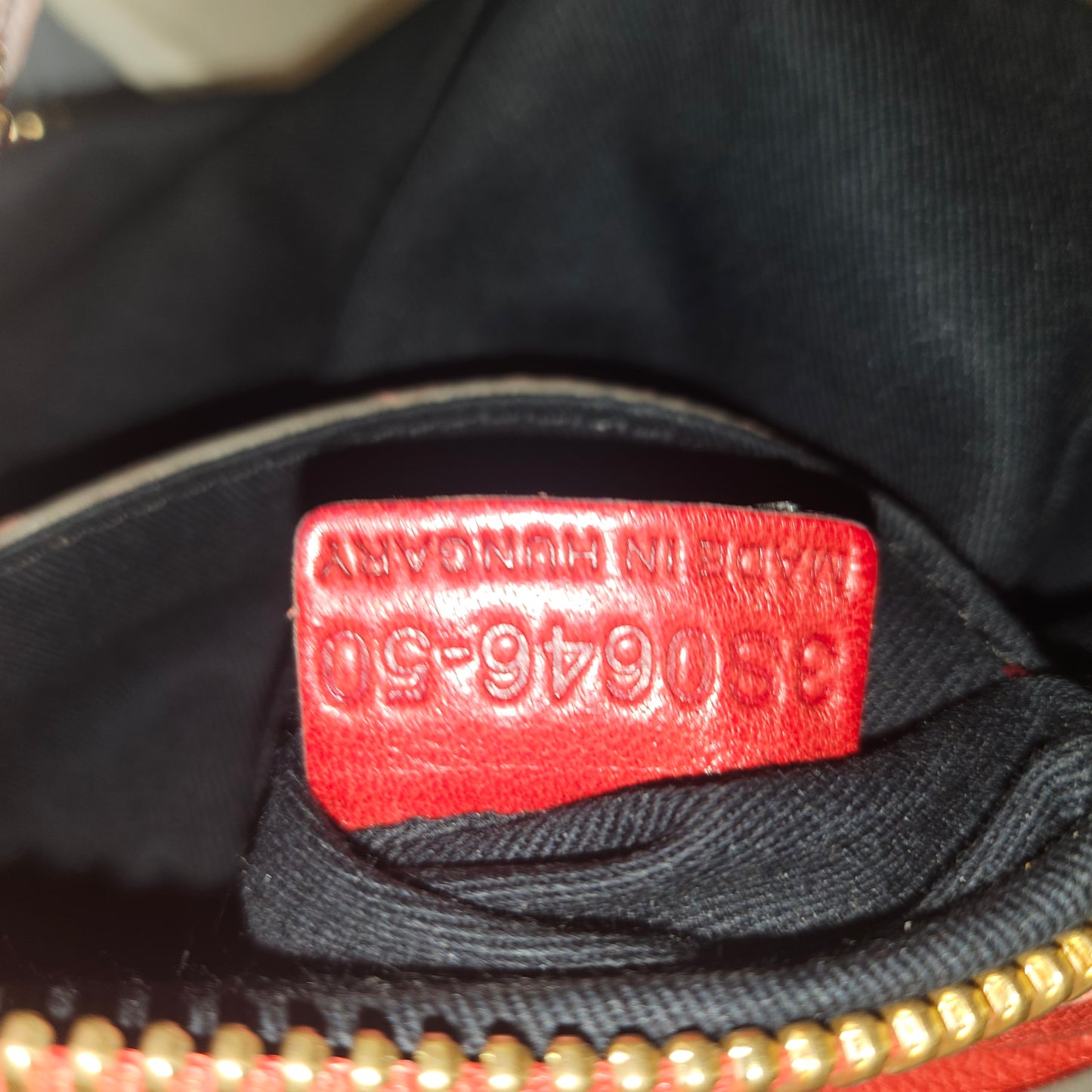 Chloe red leather Edith two-way purse