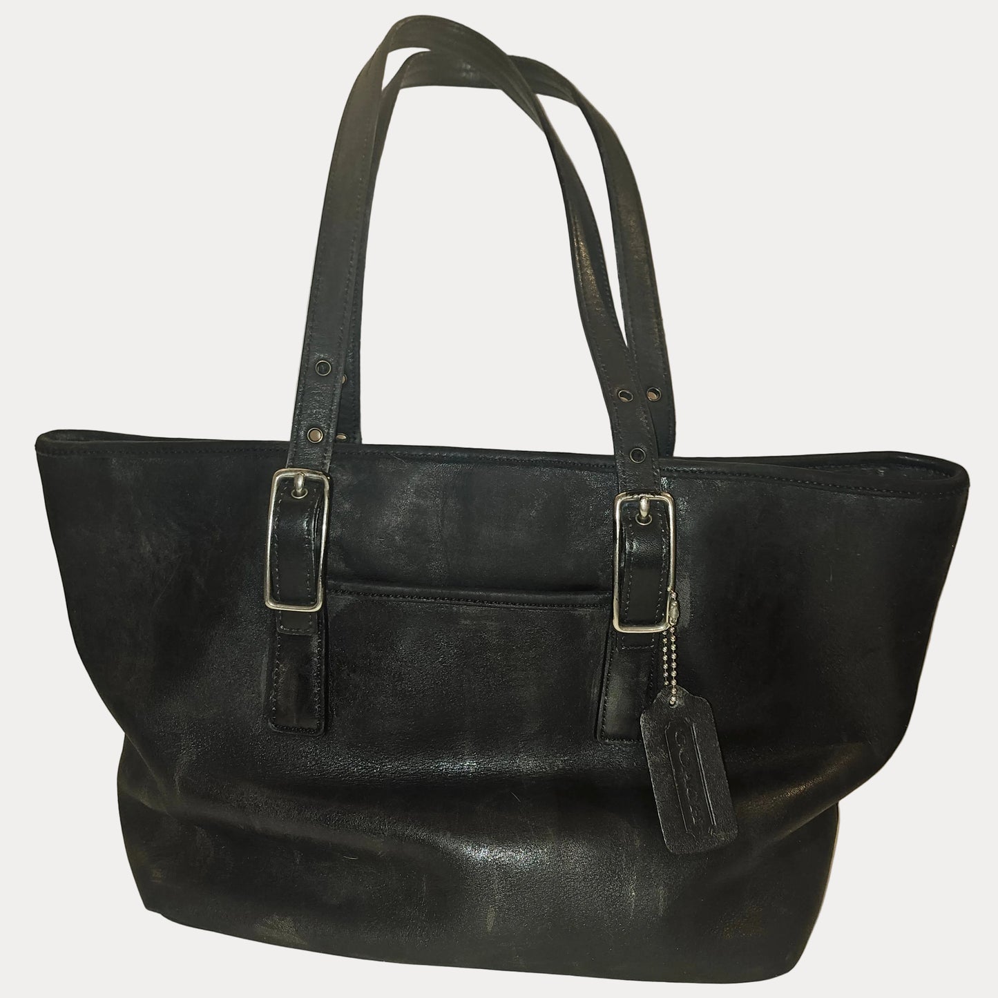 Coach black leather Legacy Market Tote