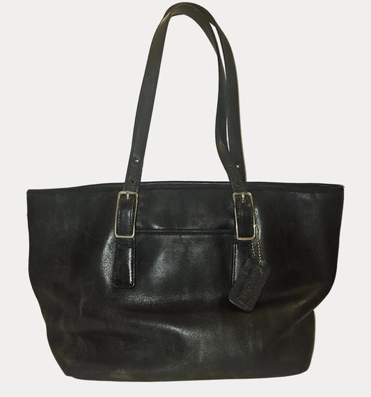 Coach black leather Legacy Market Tote