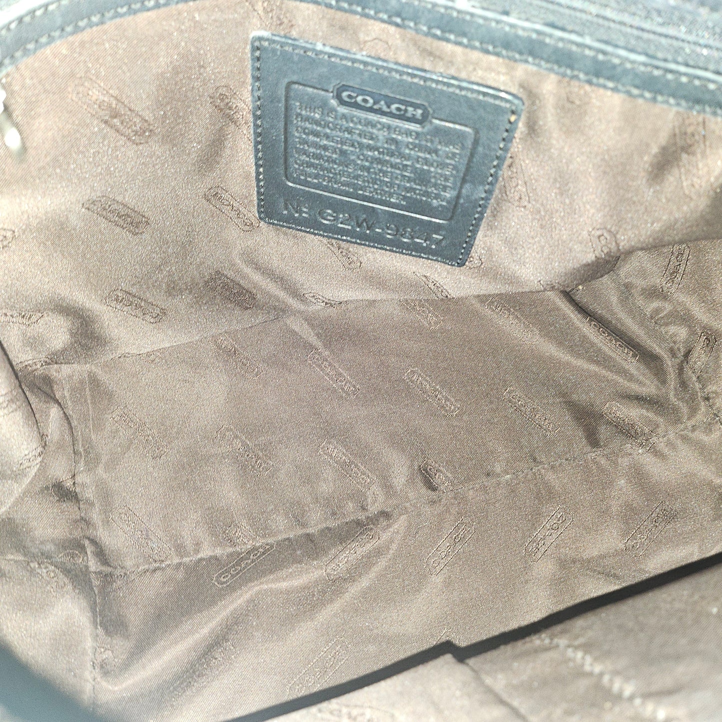 Coach black leather Legacy Market Tote