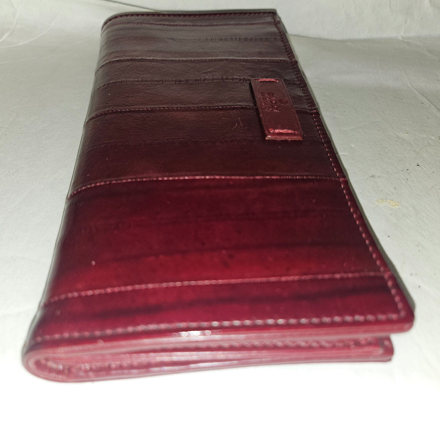 RARE! Gucci Tom Ford era burgundy eel leather long wallet/clutch!