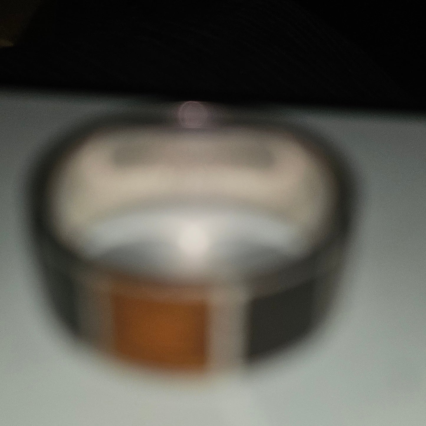 Louis Vuitton sterling & enamel wide unisex band
