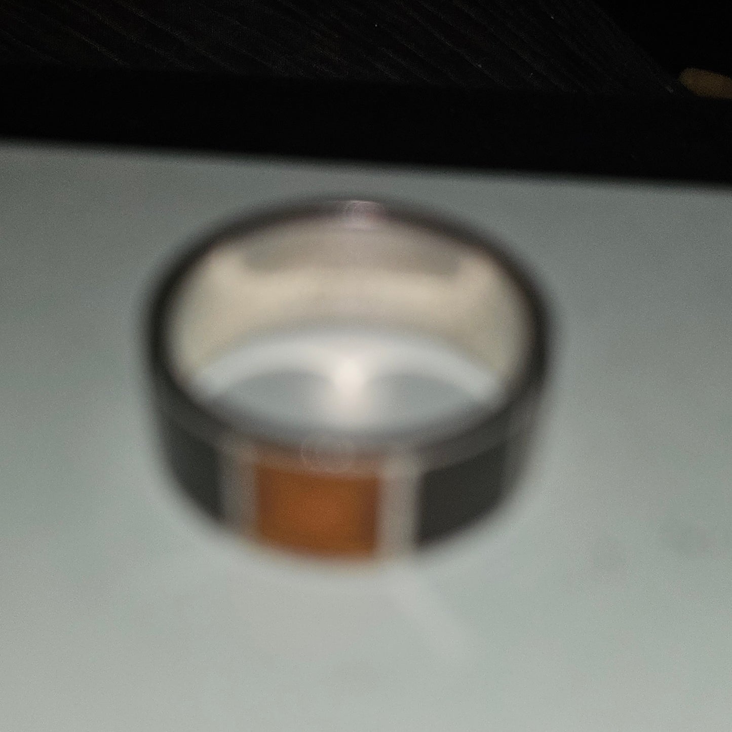 Louis Vuitton sterling & enamel wide unisex band