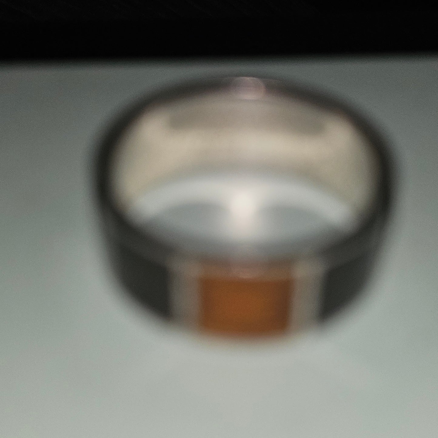 Louis Vuitton sterling & enamel wide unisex band