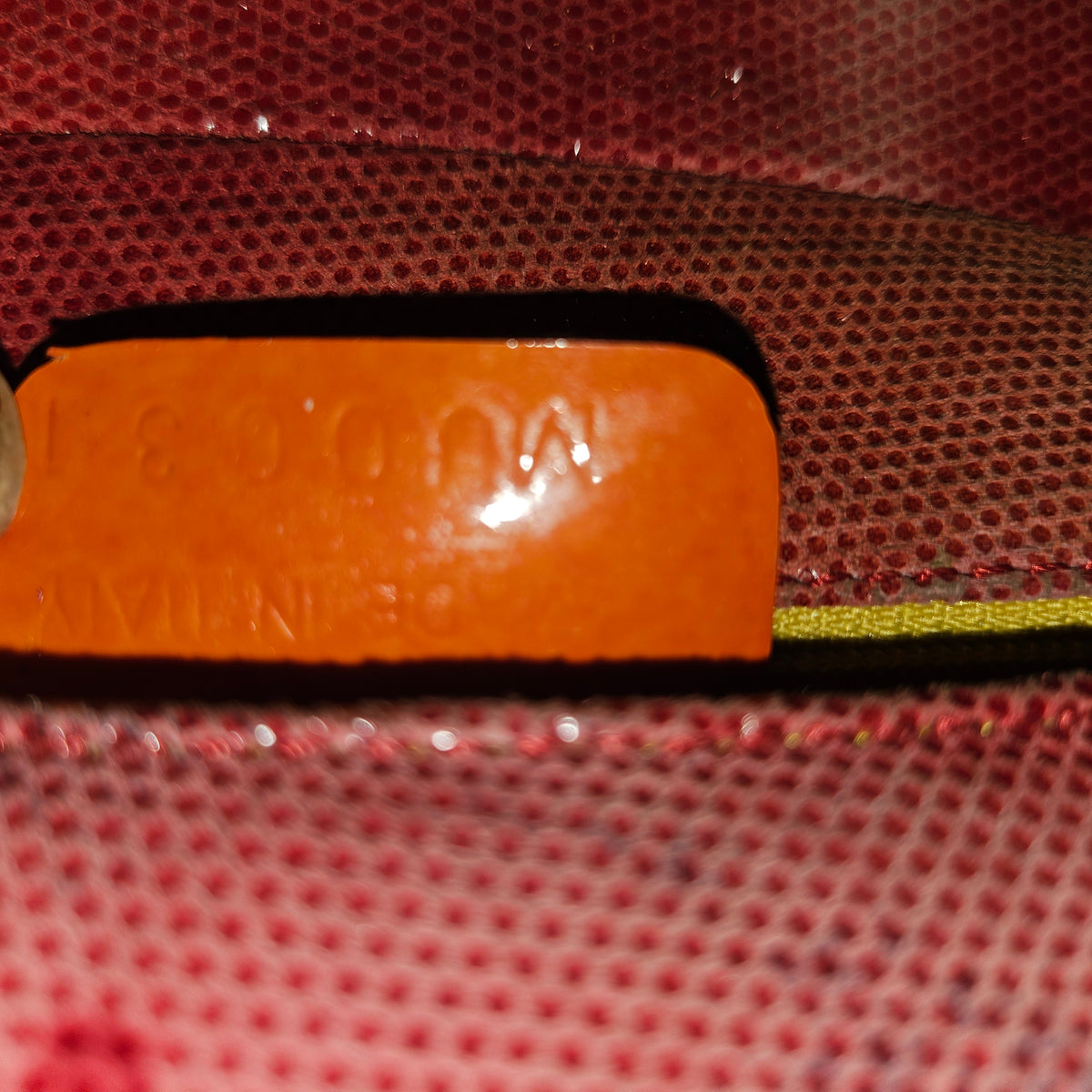 Christian Dior red ombre lizard Malice shoulder bag