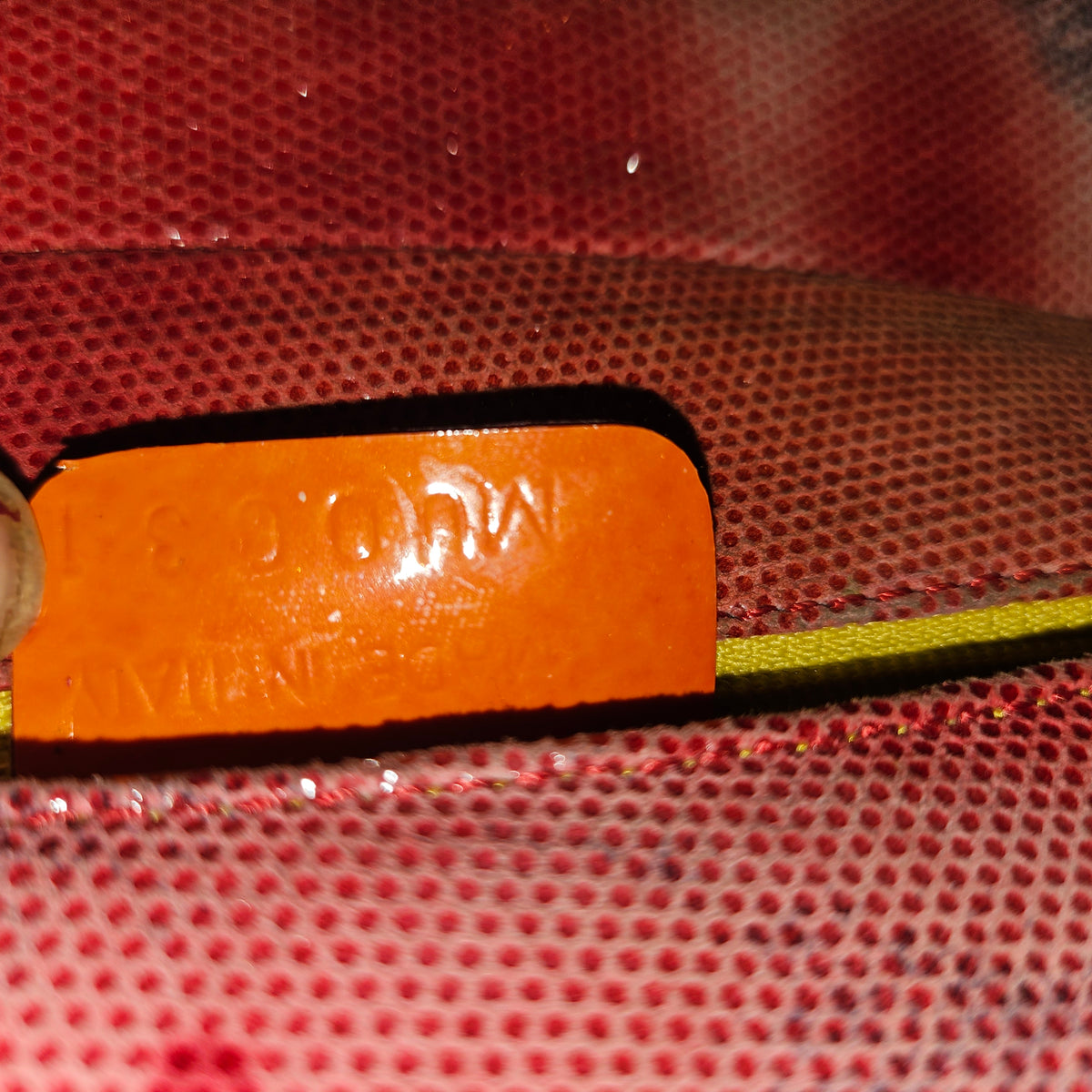 Christian Dior red ombre lizard Malice shoulder bag