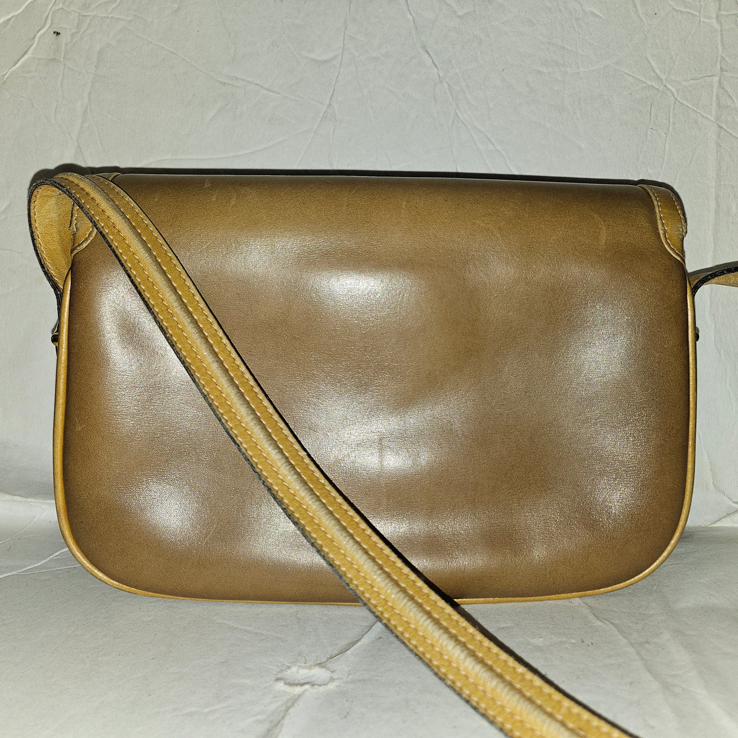 Gucci original 1955 horse-bit toffee & camel leather purse