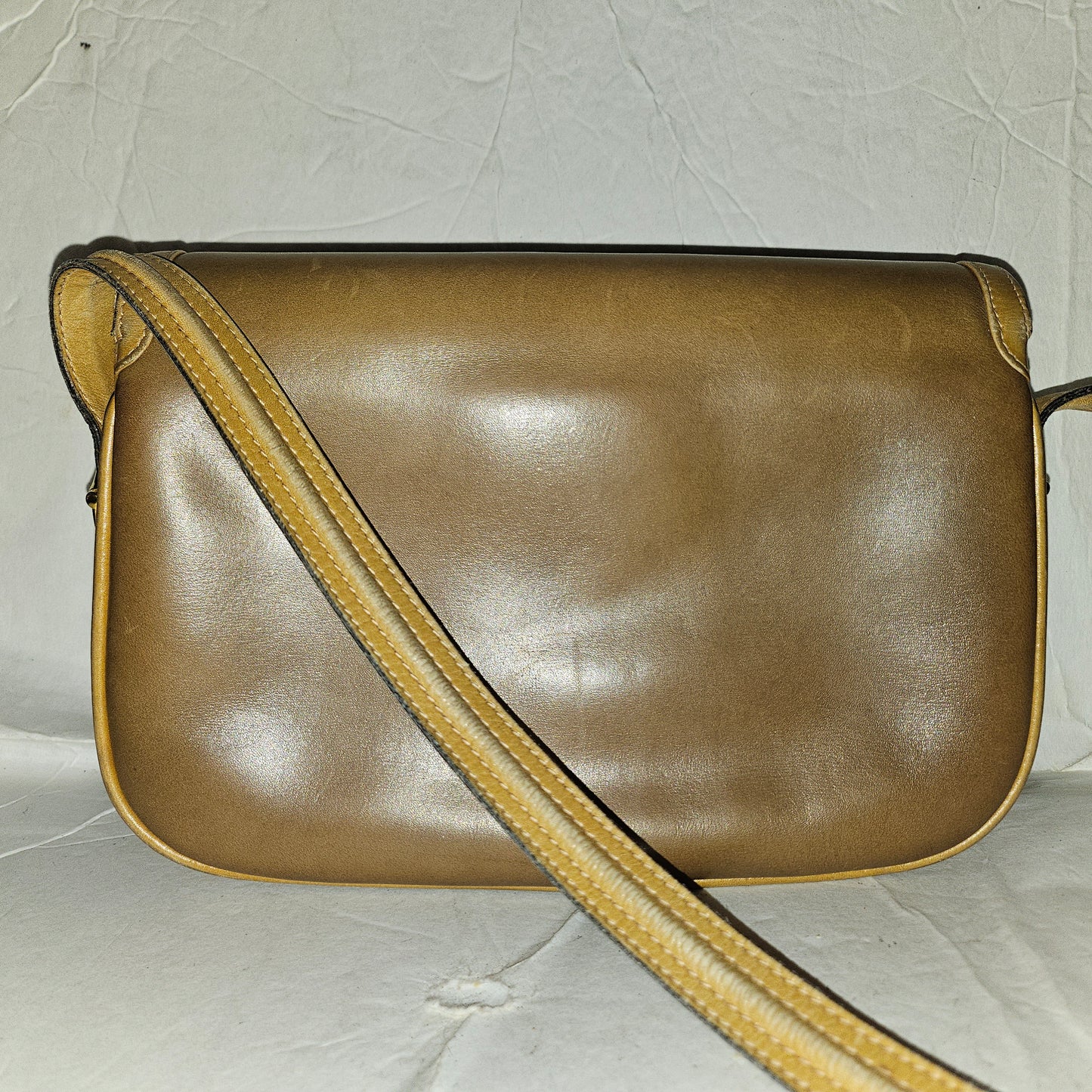 Gucci original 1955 horse-bit toffee & camel leather purse