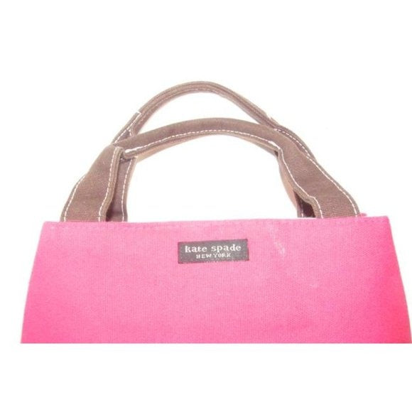 Kate Spade NY Color Block Hot Pink and Brown Bag