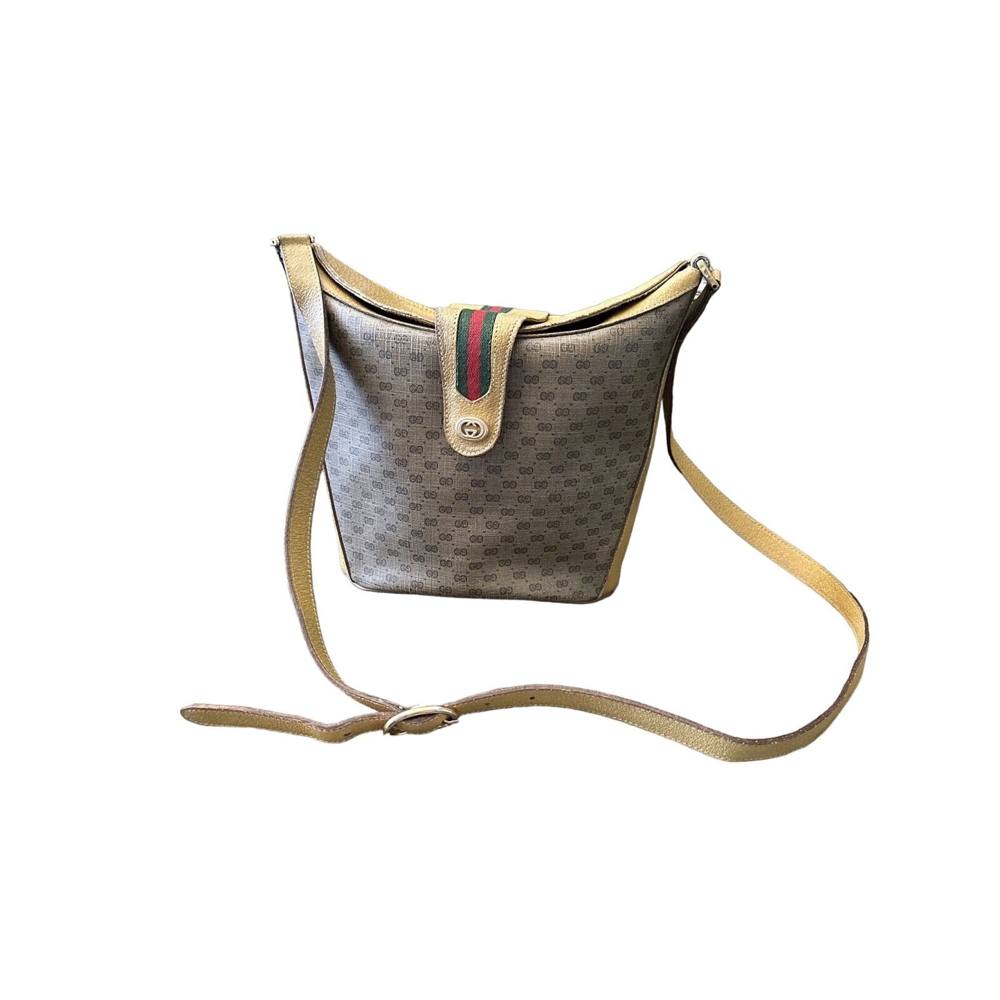 Gucci Accessory Collection brown micro Guccissima bucket bag