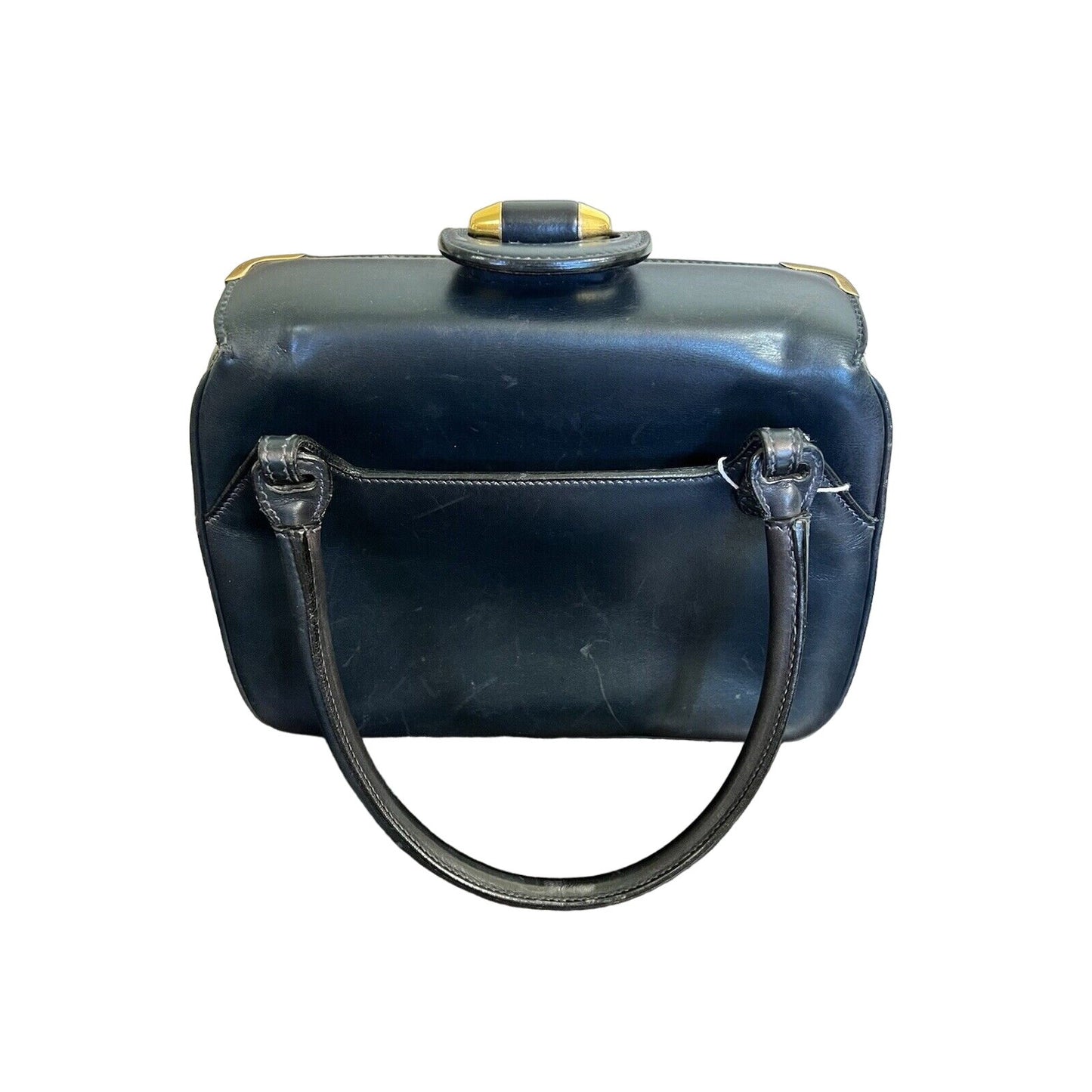 Gucci, navy leather shoulder bag satchel