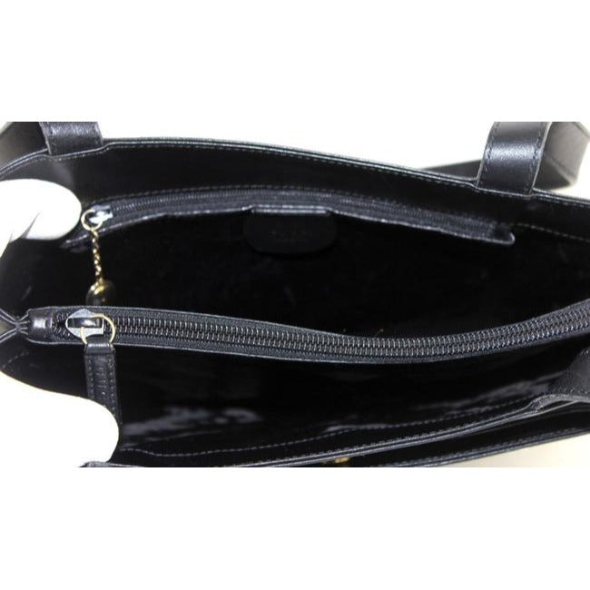 Gucci Tom Ford Era Black Leather Skinny Horse-bit Tote Bag
