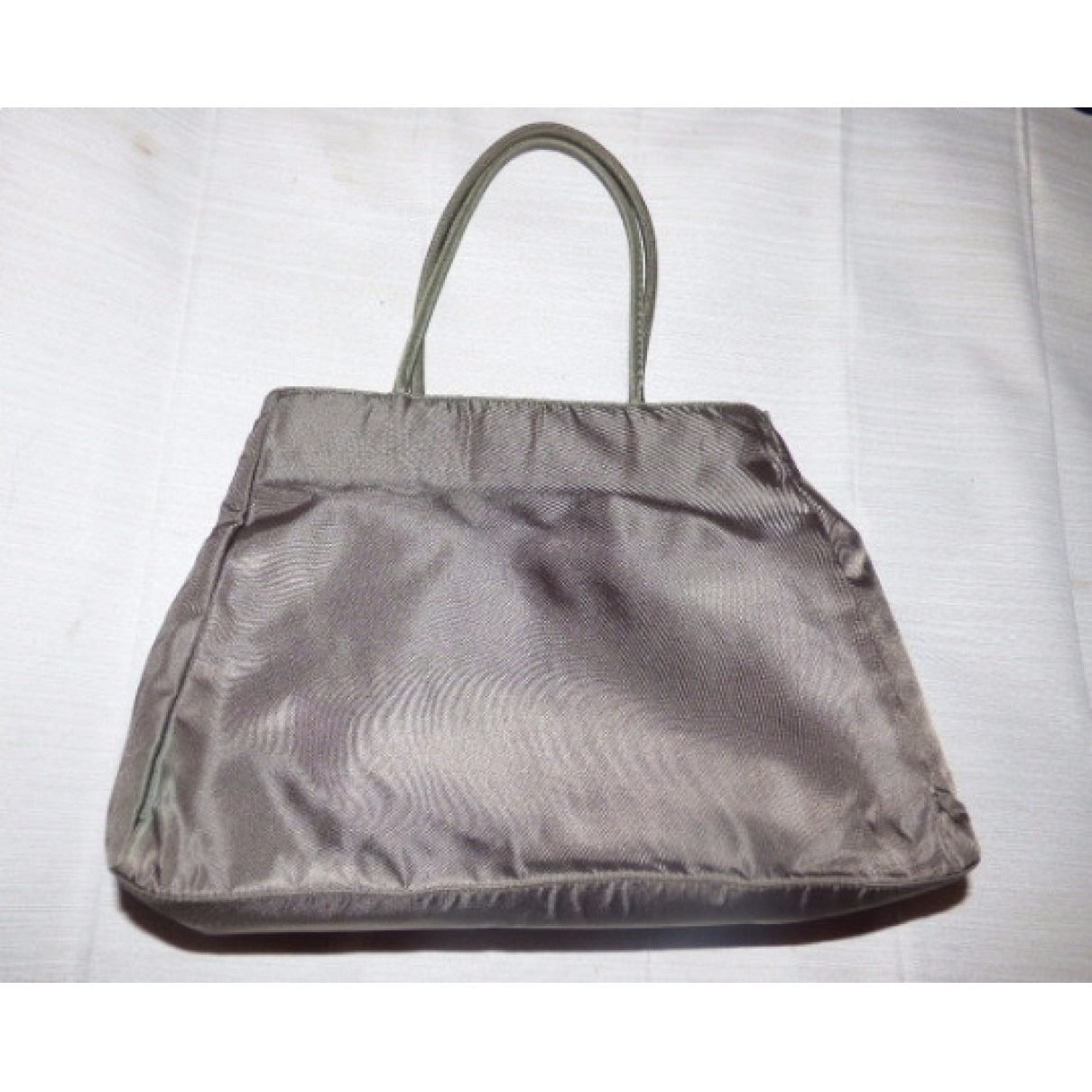 Prada dark khaki nylon Cleo Re-Edition small tote