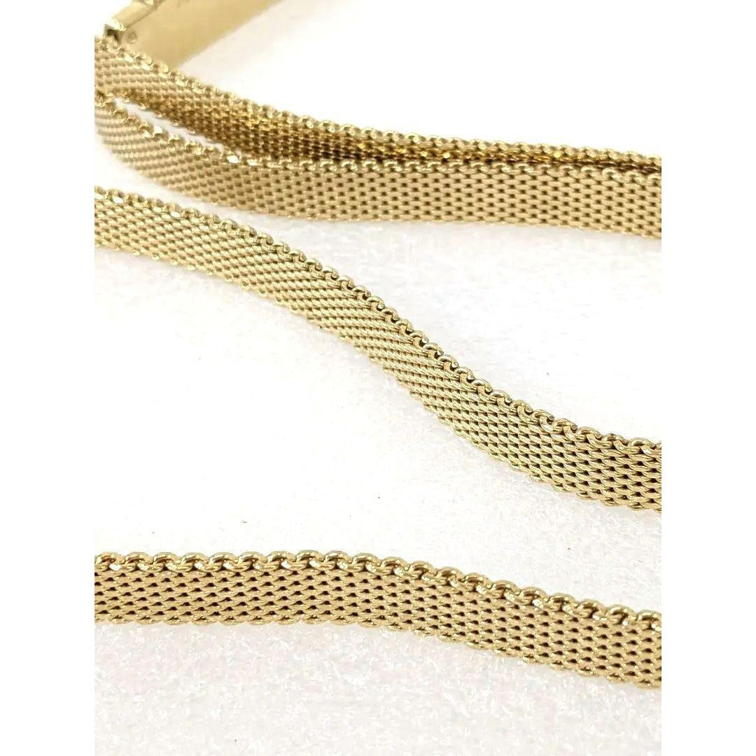 SALE! Gucci Tom Ford gold mesh .75" skinny belt