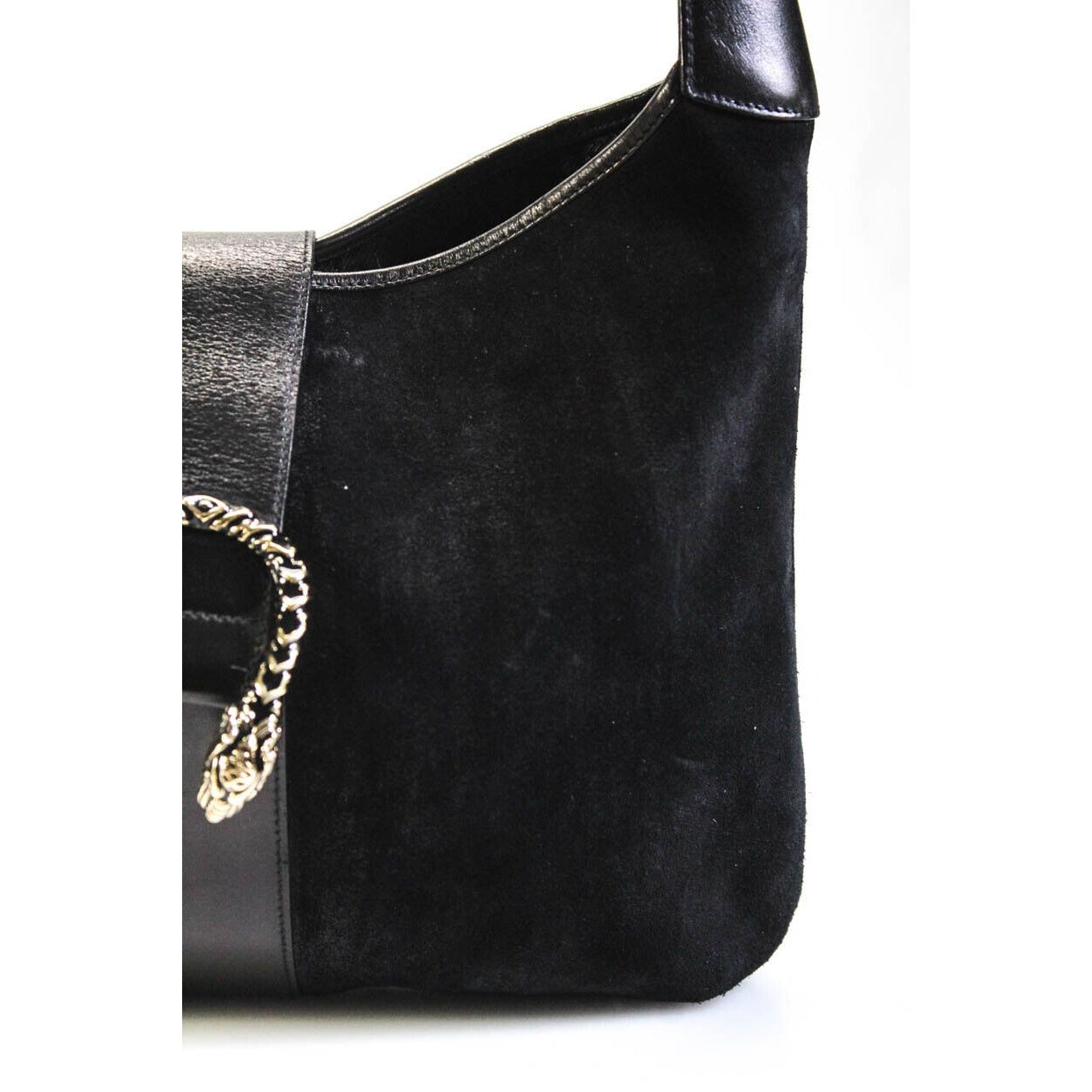 Gucci Black Leather Jackie Tigrette/Dionysus Hobo bag